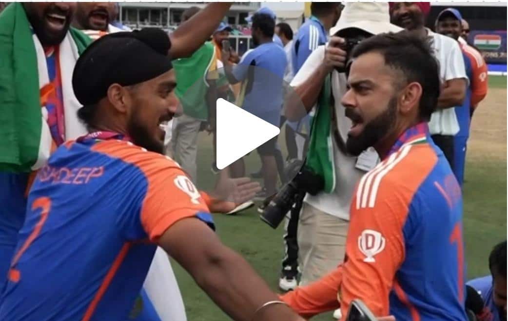 [Watch] Virat Kohli Celebrates With Punjabi Dance Alongside Arshdeep Singh After T20 WC Victory